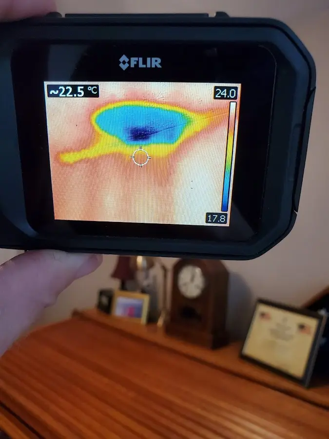 Thermal imaging inspection for water damage in Johnstown